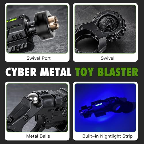 Metal Fidget Toy Gun for Adults, Alloy EDC Fidget Spinner Gun Toys