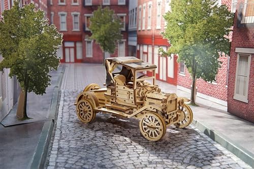 Ugears Retrocar UGR-T, 3D Puzzle, Brown - style: Retrocar