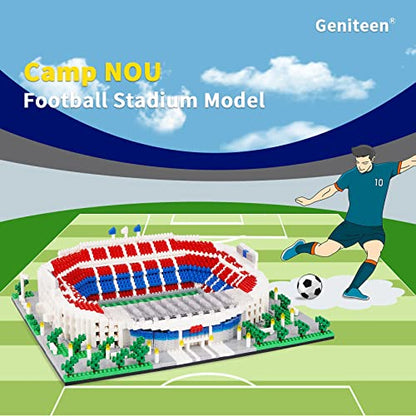 Micro Mini Blocks, Football Stadium Series Model Mini Building Blocks Architecture Model Building kit (Camp NOU) - color: Football Stadium Model