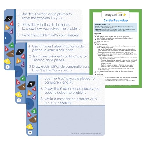 Really Good Stuff Family Engagement Math Kit, Fourth Grade: Practice - style: Fourth Grade