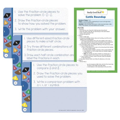 Really Good Stuff Family Engagement Math Kit, Fourth Grade: Practice - style: Fourth Grade
