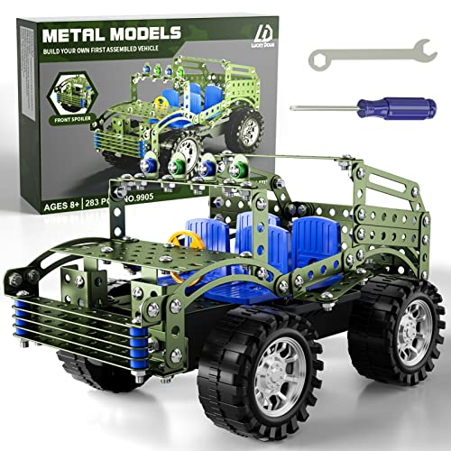 Lucky Doug Building Toys Model Truck Set - STEM Project for Kids Ages 8-12, Assembly Model Car Kits Toys for Kids Boys 8 9 10 11 Years Old - style: 9905