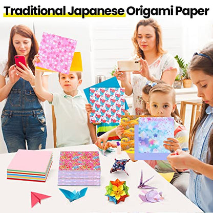 Lincia Origami Paper Kit 20 Colors 6 x 6 Inch for Adults Kids, 840 Sheets