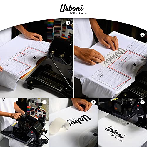 Tshirt Ruler Guide for Heat Press, XL Vinyl HTV DTF Alignment Tool - size: Original Model (1 pack)