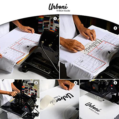 Tshirt Ruler Guide for Heat Press, XL Vinyl HTV DTF Alignment Tool - size: Original Model (1 pack)