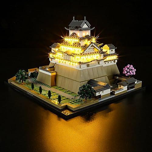 GEAMENT LED Light Kit Compatible with LEGO Himeji Castle - Lighting Set for Architecture 21060 (Model Set Not Included) - style: For 21060