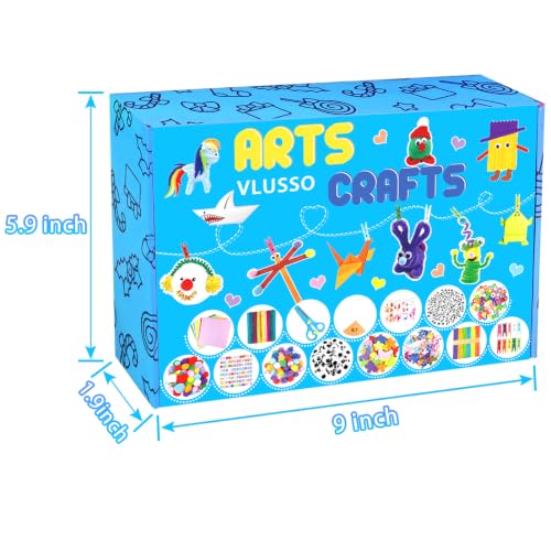 VLUSSO DIY Arts and Crafts Supplies Kit Materials Set for Kids and Toddlers - size: 2000pcs-3