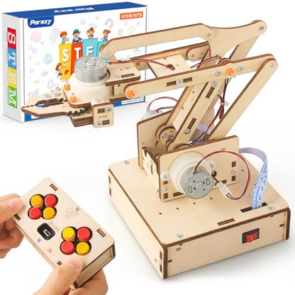 Robot Arm Kits, Robotics for Kids Ages 8-12 14-16 STEM Toys, DIY Science Experiment Engineering Building Circuits Projects, Birthday Gifts for 9 10 11 13 14 15 16+ Year Old Boys Girls Teens Adults