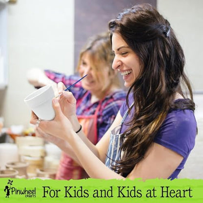 Pinwheel Crafts Flower Pot Painting Kit for Kids Ages 8-12, Seeds and Soil - style: Painting Kit with Seeds and Soil