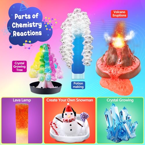 UNGLINGA 111 Experiments Science Kit for Kids, Chemistry Set - style: science kit with 111 experiments