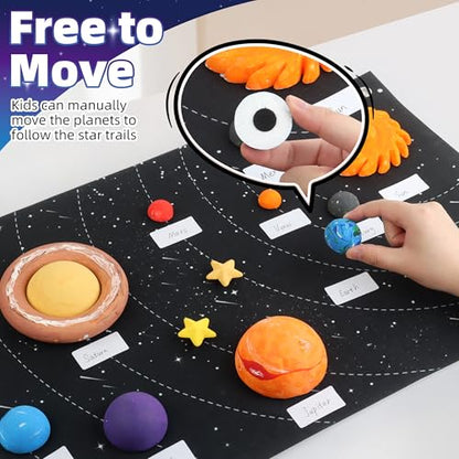 wookidel Solar System Project Kit for Kids, Solar System Model Toy Kit