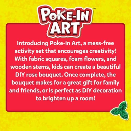 Skillmatics Poke-in Art – Rose Bouquet, Wood Craft Kit, Gift for Kids - style: 8. Rose Bouquet