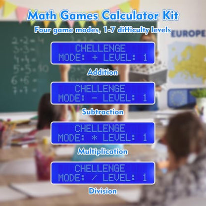 MIOYOOW DIY Math Game Calculator Kit, Soldering Practice Kit for School
