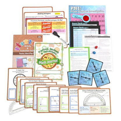 Really Good Stuff Family Engagement Math, Practice, Solve & Play Pack - style: Upper Grades
