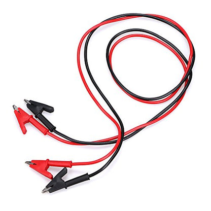 Sumnacon 2 Pcs Dual Ended Crocodile Alligator Clips with Wires,3.3 ft/1m - size: 1 m