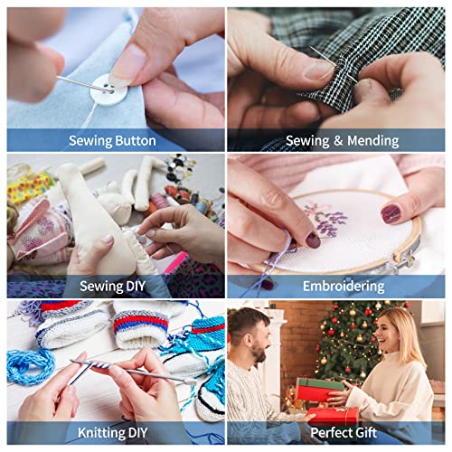 Sewing Kit for Adults,Marcoon Needle and Thread Kit with Sewing Supplies and Accessories Contains Scissors, Measure Tape,Seam Ripper,Suitable for Home, Travel, Beginner, Emergency