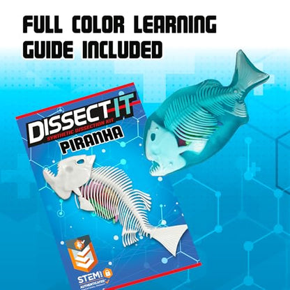 Top Secret Toys Dissect-It Mini Labs Piranha Lab Dissection Kit for Kids, Realistic Synthetic Kids Science Kit - On, Biology and Animal Anatomy, STEM Toy, Ages 6+ - style: Mini Piranha
