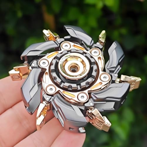 T-Conceal EDC Fidget Slider Spinning Stress Relief Adults Magnet Metal Toys - color: Gray Gold