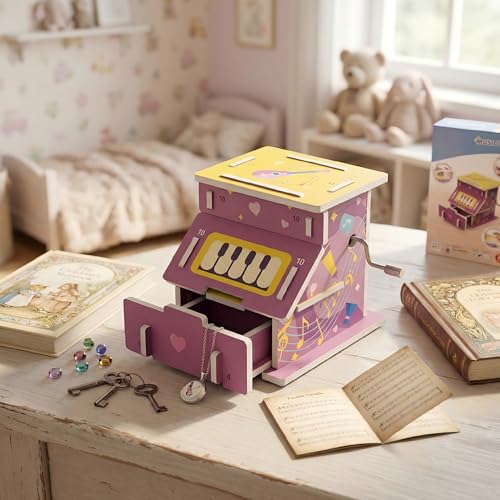 STEM DIY Music Box Kit, Build & Play, Hands-on, Ages 6+, Science Gift - style: Music Box
