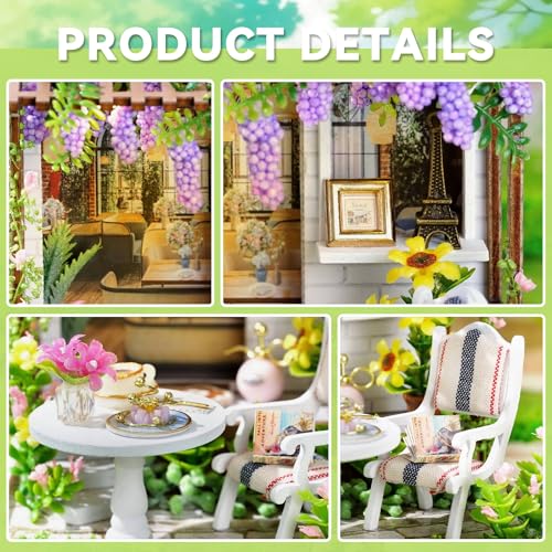 Flever Dollhouse Miniature DIY House Kit Creative Room with Furniture for Romantic Artwork Gift (Leisure Time) - color: Leisure Time