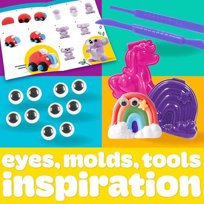 Play-Doh Air Dry Clay Case, Scented Variety Pack, 13 Air-Dry Clays, Fun Molds, Wiggly Eyes, and Sculpting Tool, Arts and Crafts Supplies, Modeling Clay, Fun Kids Activities, Pottery - color: Air Dry Clay Case, size: 13 Pack