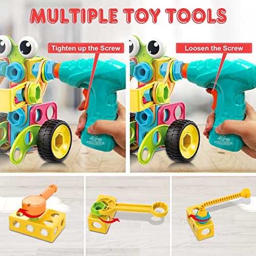 NXONE 195 PCS STEM Toys, Building Sets for Kids 3+ - size: 195 piece
