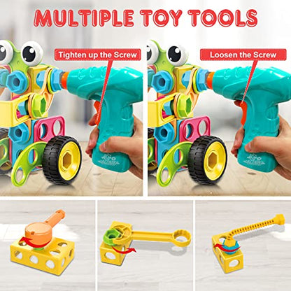 NXONE 195 PCS STEM Toys, Building Sets for Kids 3+ - size: 195 piece