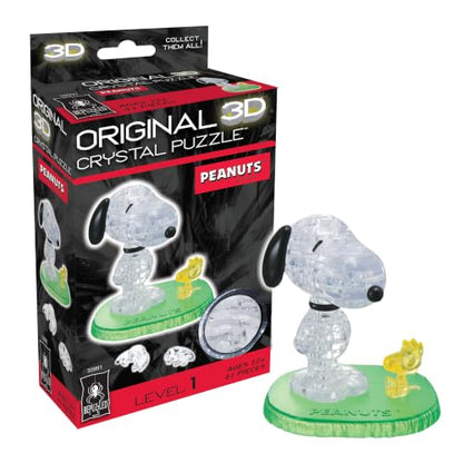 BePuzzled | Peanuts Snoopy and Woodstock Original 3D Crystal Puzzle, Ages 12 and Up - color: Peanuts Snoopy and Woodstock