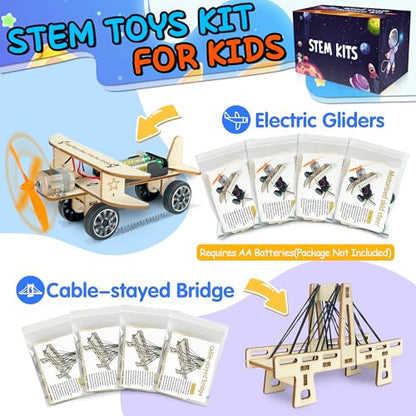 LINAYE 24 Packs STEM Kits for Kids, 6 in 1 Treasure Box Toys Gifts for Kids