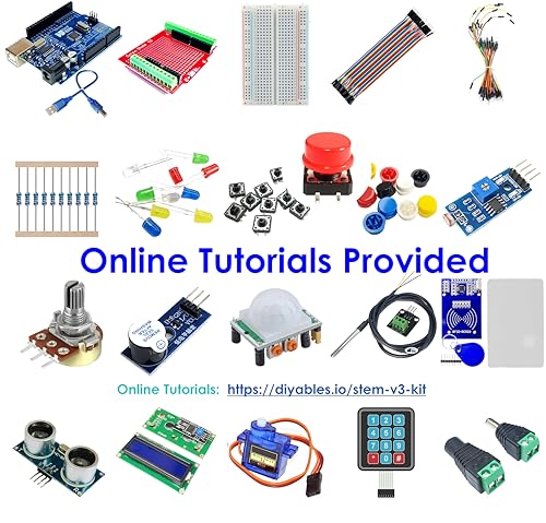 STEM V3 Starter Kit Compatible with Arduino Uno R3, 1 Set