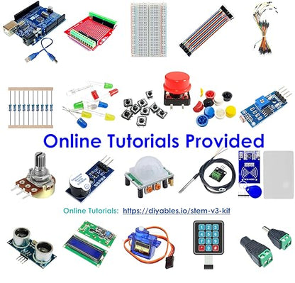 STEM V3 Starter Kit Compatible with Arduino Uno R3, 1 Set