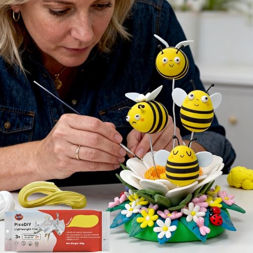 Air Dry Clay Lightweight, Flexible Modeling Clay for Adults Arts and Crafts - color: Yellow