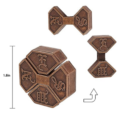 Metal Brain Teasers Puzzles for Adults 3 PCS