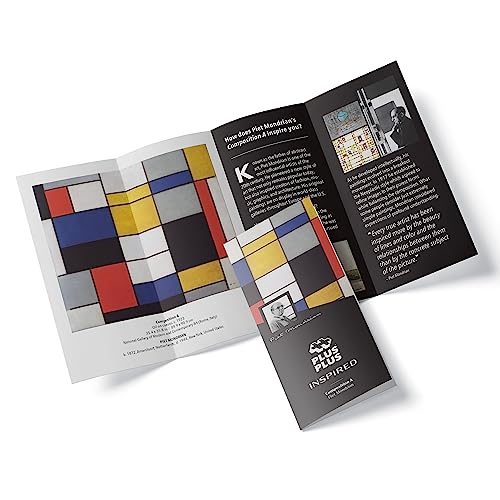 PLUS PLUS Inspired, Mondrian Composition A, Art History Building Set 350 pc - color: Mondrian, Composition a
