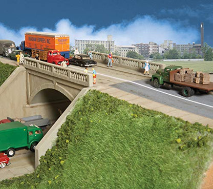 Walthers Cornerstone HO Scale Street System- Arched Road Bridge Kit - style: Arched Road Bridge - Street System