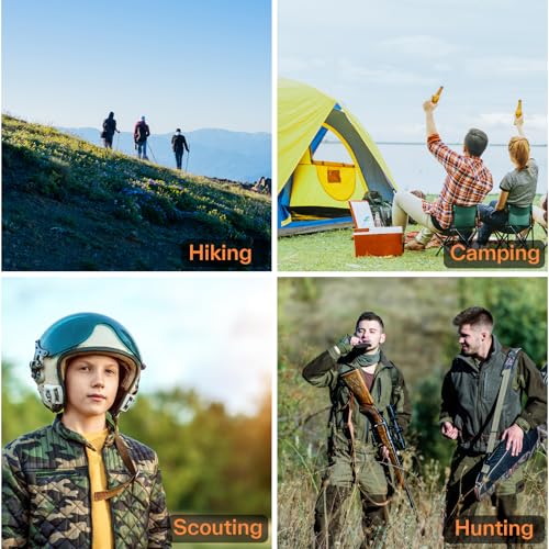 Sportneer Compass Hiking Survival, Camping Accessories Orienteering Compass with Mirror Boy Scout Compass for Kids Gifts Hiking Camping Backpacking Map Navigation