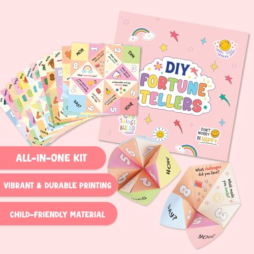 DIY Make Your Own Paper Fortune Tellers & Cootie Catchers for Kids