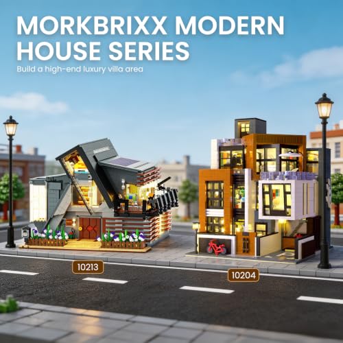 Cube Modern House Lighting Building Set 3623 PCS House Model Kit