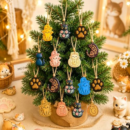 13 Pcs Black Cat Halloween Polymer Clay Cutters Set - Spooky Cat Silhouette & Imprint Cutters for Polymer Clay Jewelry Making, Gift for Cat Lovers, Friends & Family - color: Black cat-2026