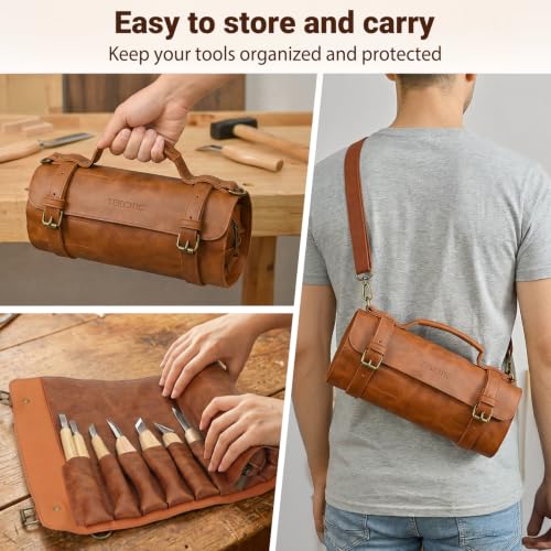 Wood Carving Kit Deluxe-Whittling Knife, Wood Carving Knife Set - color: white