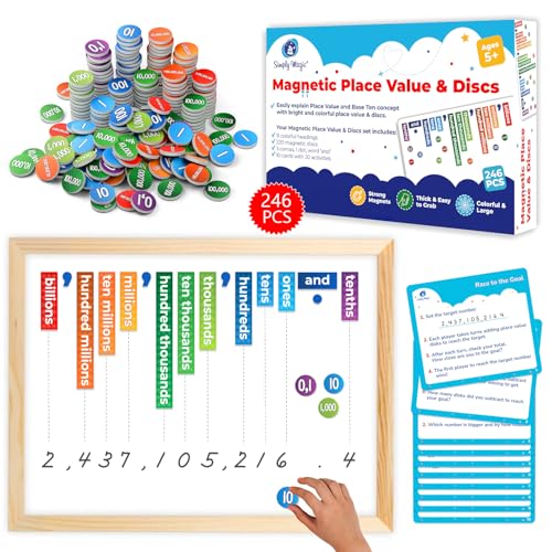 246 PCS Display Magnetic Place Value & Discs Set - Simply Magic