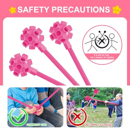 SpringFlower Fort Building Kit for Kids, for Boys and Girls - color: Pink