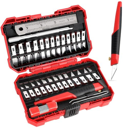 FASTPRO 31-Piece Exacto Knife, Precision Hobby Knife Kit for Art Crafts