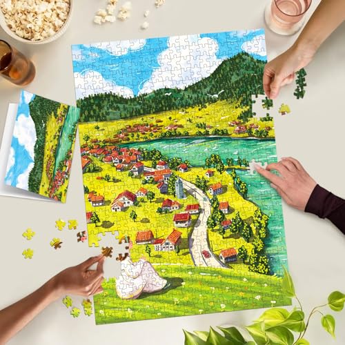 Puzzles for Adults 1000 Pieces, Jigsaw Puzzle for Adults, Fun Challenging Puzzle, Mountain Top Calm Puzzles Game, Interlock Perfectly No Dust, Gifts for Easter Mother’s Day - color: Mountain Top Calm