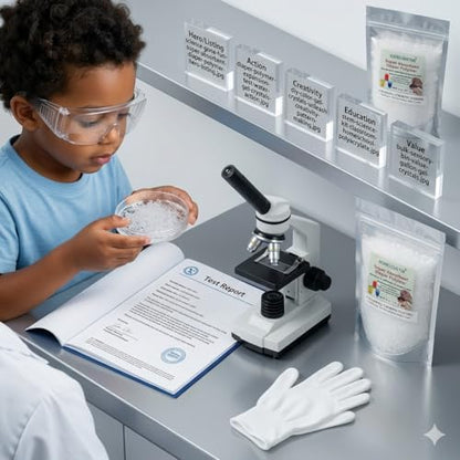 Super Absorbent Polymer Science Kit - 8oz of Water Gel Crystals for Amazing STEM Experiments, Classroom Projects & Sensory Play - The Perfect Educational Kid's Gift