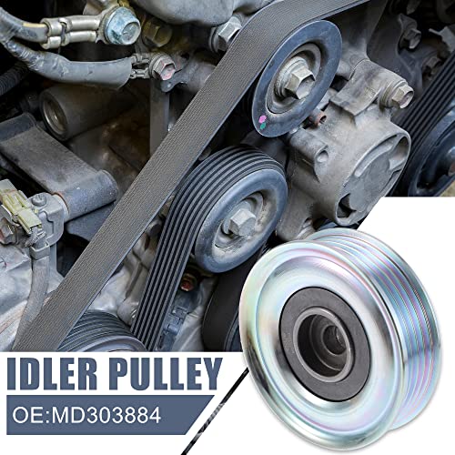 X AUTOHAUX Drive Belt Idler Pulley Tensioner for Mitsubishi Montero 94-00