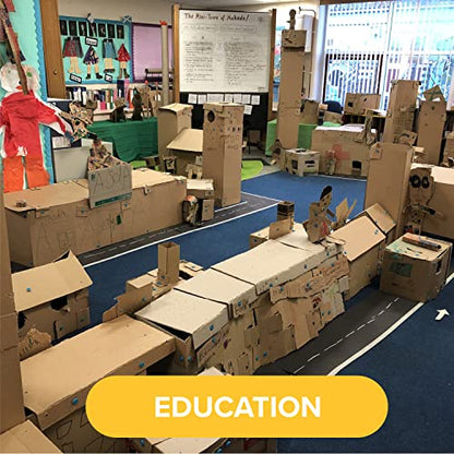 Makedo Invent | Safe Cardboard Construction Tool Kit for Kids, 360 Pieces