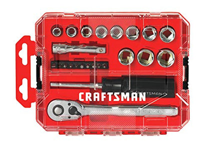 CRAFTSMAN Socket Set, Nano Metric, 3/8" Drive, 24Piece (CMMT12011) - style: Metric