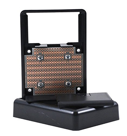 KIT-1593P Box+PCB, Black ABS Plastic Box with Battery Compartment, PR1593P PCB, 3.6 x 2.6 x 1.1 in