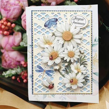Lapoo Geometric Cutting Die for Scrapbooking - Durable, Cut Stencils for DIY Scrapbook Photo Album Decorative Paper Card, Card Making Supplies (Star Frame 5.5 x 3.9 in) - style: Star Frame 5.5 x 3.9 in
